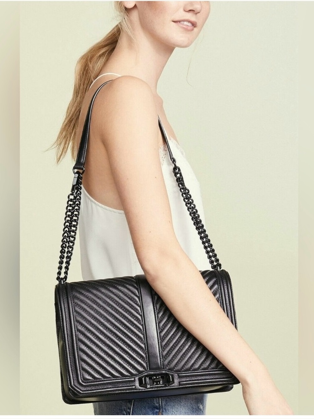 Rebecca Minkoff Jumbo Love
Chevron Quilted Crossbody